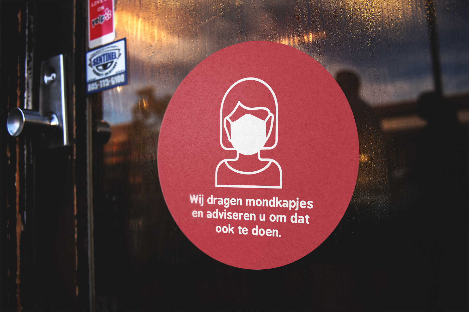 Mondkapje Stickers